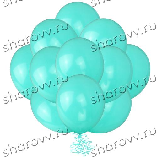 Шары пастель 35см. Бирюзовые (Тиффани)