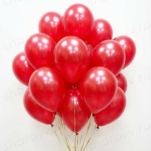 Шары металлик 35см. "Красный"