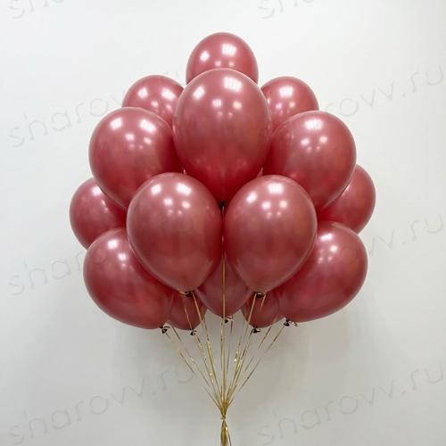 Шарики пастель 35см. "Бордовые"