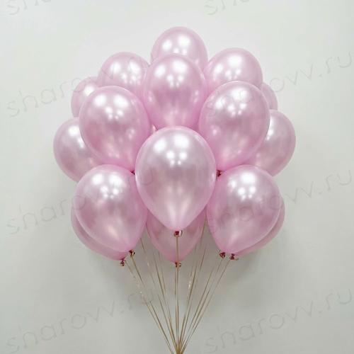 Шары металлик 35см. "Розовые"