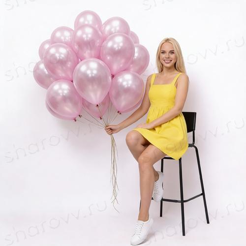 Шары металлик 35см. "Розовые"