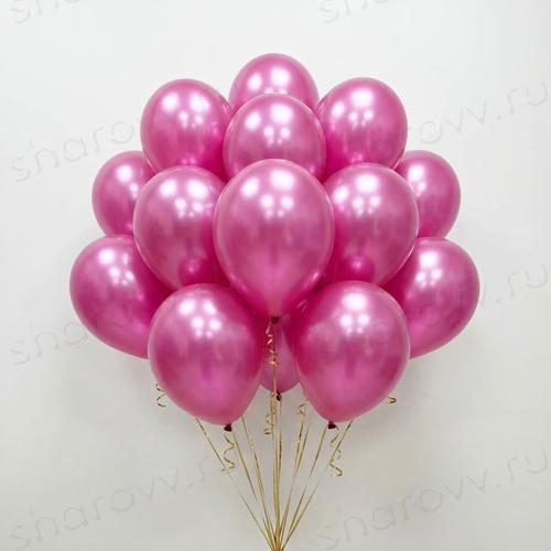 Шары металлик 35см. "Фуксия"