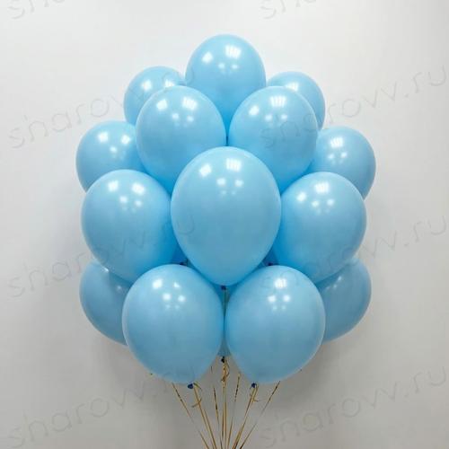 Шарики пастель 35см. "Голубые"