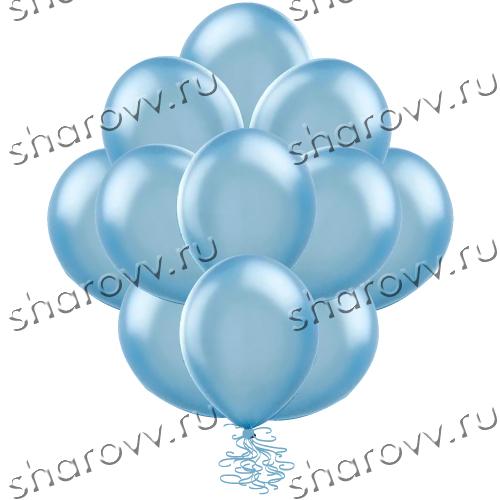 Шары металлик 35см. "Голубые"