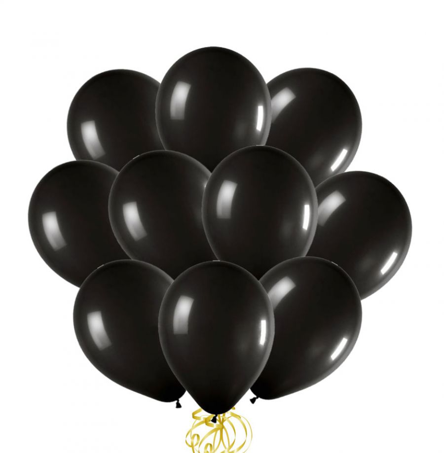 Шарики пастель 30см. Черные