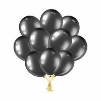 Шары металлик 35см. Черные