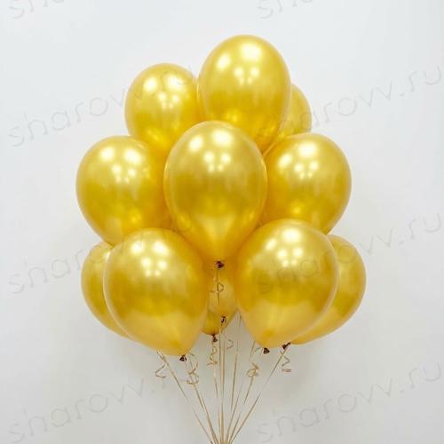 Шары металлик 35см. "Золотые"