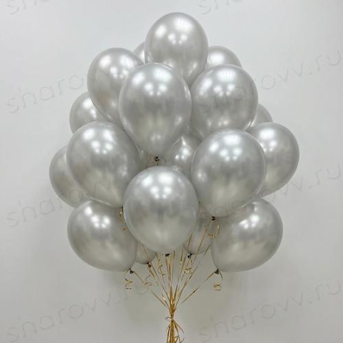 Шары металлик 35см. "Серебряные"