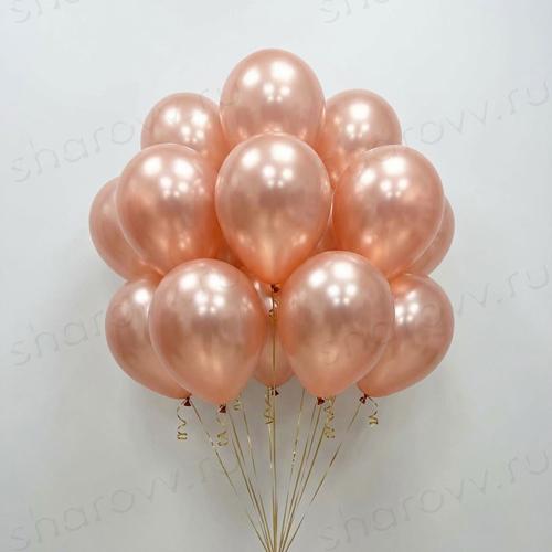 Шары металлик 35см. "Розовое золото"