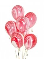 Шары латекс Агат красный