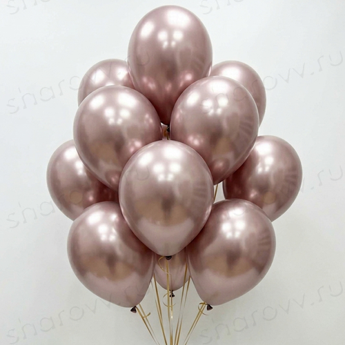 Шары латекс "Хром розовый"