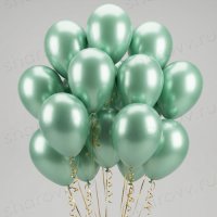 Шары латекс "Хром зеленый"