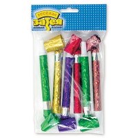 Язык-гудок с мундштуком гологр. 6шт.