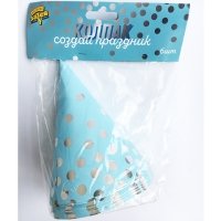 Колпак Горошек серебряный 6шт.