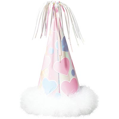 Колпак фольг с перьями Сердца