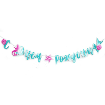 Гирлянда-буквы с ДР Русалочка 170см