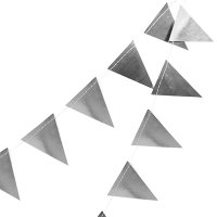 Гирлянда-вымп фольгиров серебро 10м