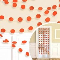 Гирлянда Круги Orange блеск 2,1м/6шт