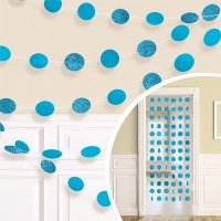 Гирлянда Круги Carib Blue блеск 2,1м/6шт