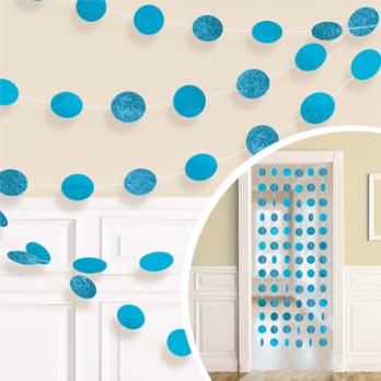 Гирлянда Круги Carib Blue блеск 2,1м/6шт Гирлянда Круги Carib Blue блеск 2,1м/6шт