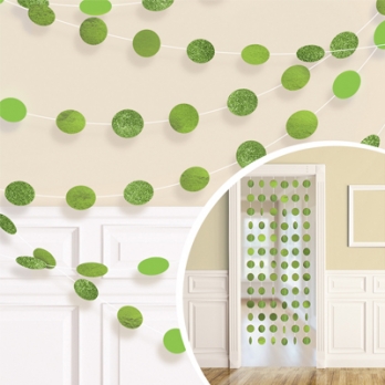 Гирлянда Круги Kiwi Green блеск 2,1м/6шт