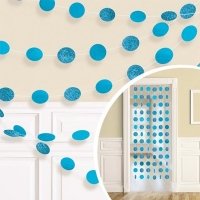 Гирлянда Круги Ryl Blue блеск 2,1м/6шт