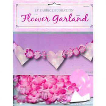 Гирлянда Сердца Цветы 4,6м