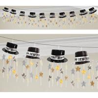 Гирлянда Шляпа HNY со звездами 3,65м