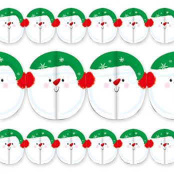 Гирлянда Снеговик 15х240см