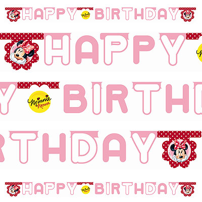 Гирлянда-буквы Минни Ромашки 1,9м