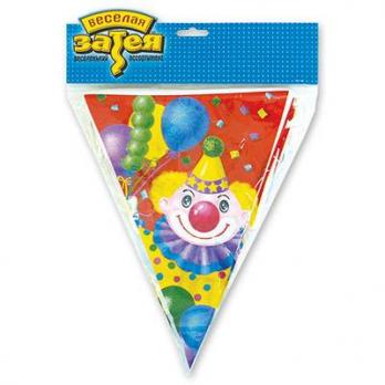 Гирлянда-вымп Клоун с шарами 360см