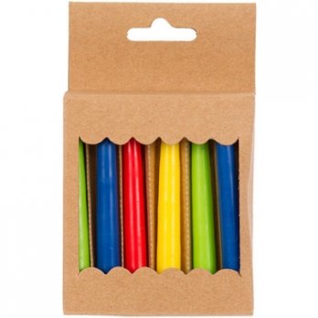 Свечи д/торта ЭКО ассорти 9см 12шт.