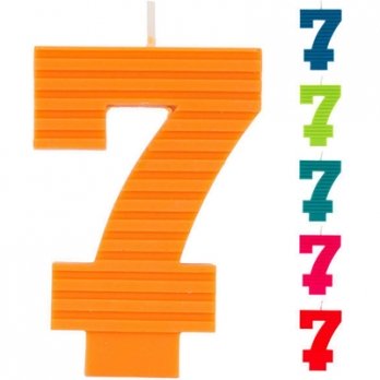 Свеча -цифра ЭКО 7 7см.