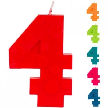 Свеча -цифра ЭКО 4 7см.