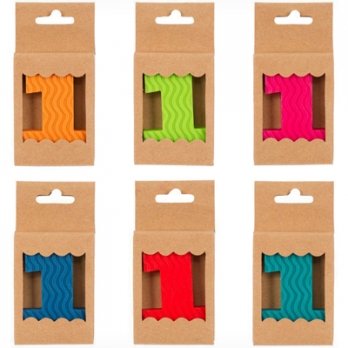 Свеча -цифра ЭКО 1 7см.