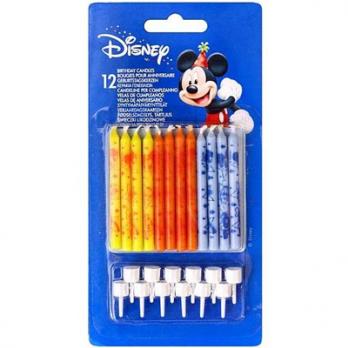 Свечи д/торта с подст Микки Маус 12шт