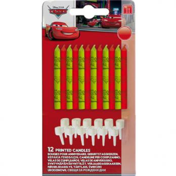 Свечи д/торта с подст Тачки 12шт