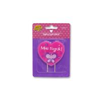 Свеча д/торта 1-й ДР Девочка