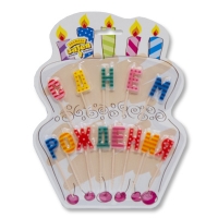 Свечи д/торта на пиках С ДНЕМ РОЖДЕНИЯ