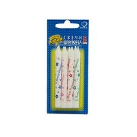 Свечи д/торта С ДР Звезды 8см 8шт.