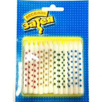 Свечи д/торта Звезды 6,5см 24шт.