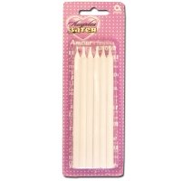 Свечи д/торта 13см белые 12шт.