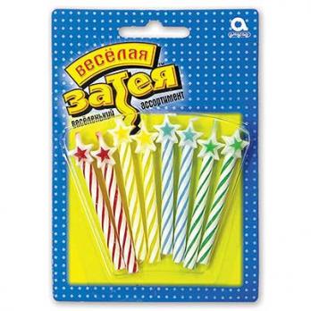 Свечи д/торта со звездой асс 8шт.