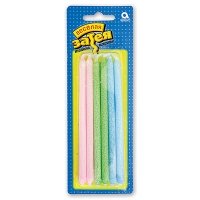 Свечи д/торта 13см пастель 12шт.