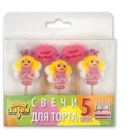 Свечи д/торта на пиках Принцесса НВ 5шт.