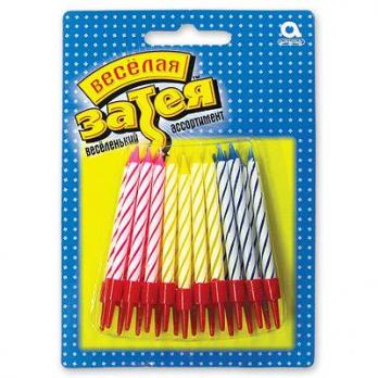 Свечи д/торта с подст 5см 20шт.