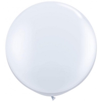 Шар большой 60см. Металлик Белый