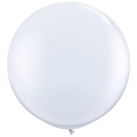Шар большой 60см. Металлик Белый