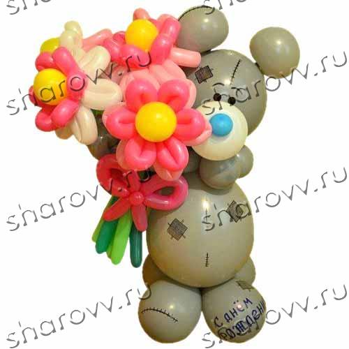 Фигура из шаров Мишка