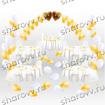 Пакет Душевная гармония бело-золотой Пакет Душевная гармония бело-золотой